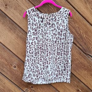 CAbi 154 Leopard Cheetah Animal Ginger Top 3070
